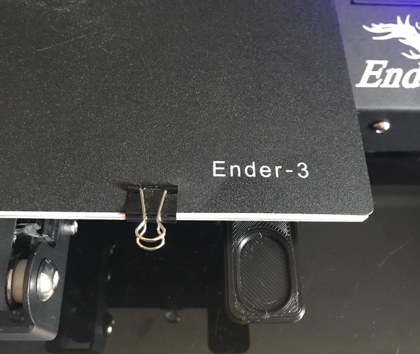 Ender 3 BED HANDLE / Poignée pour plateau 3D Print 249665