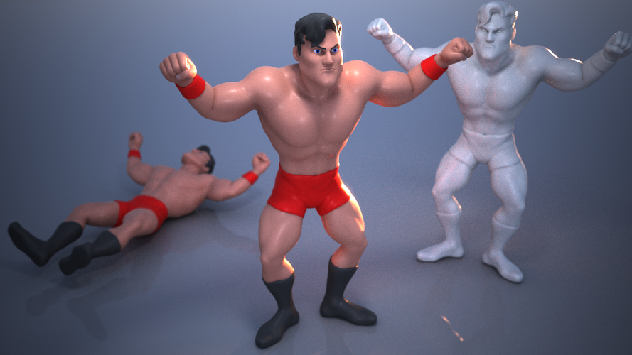 muscle wrestling figures