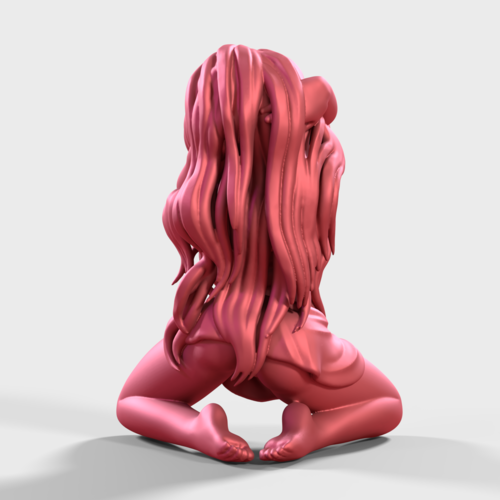 Sexy Hair Girl 3D Print 249795