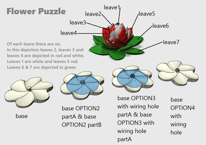Lotus Puzzle 3D Print 249945