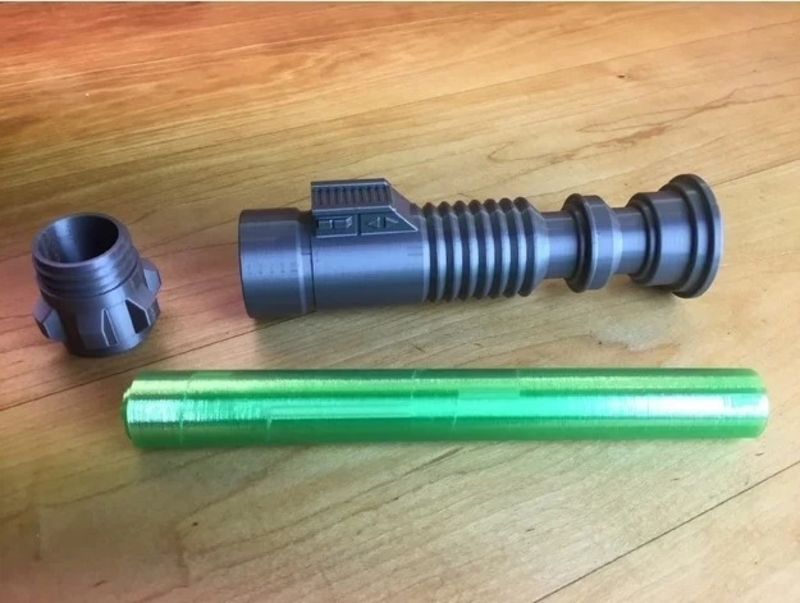  3DPRINTINGWORLD Collapsing Lightsaber (Removable Blade) 