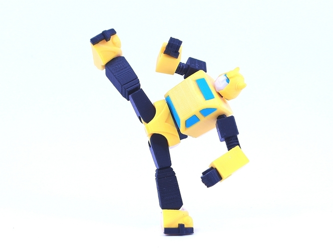 3D Printed ARTICULATED G1 BUMBLEBEE - NO SUPPORT by Reza_Aulia | Pinshape