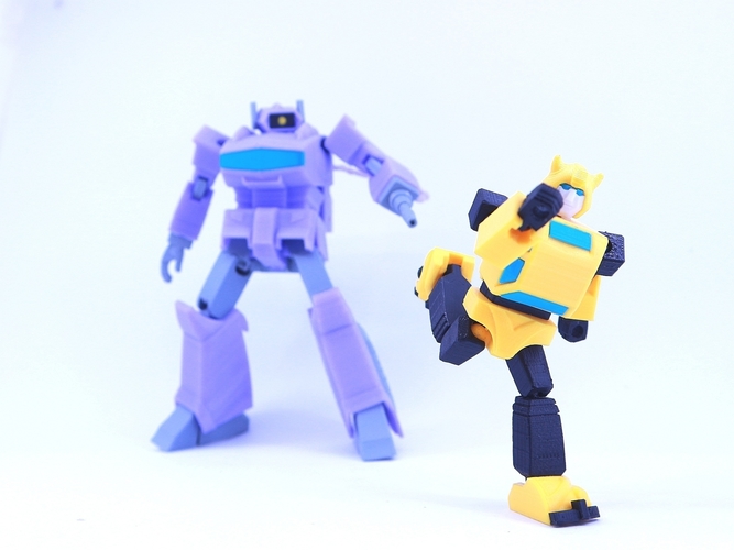 ARTICULATED G1 BUMBLEBEE - NO SUPPORT 3D Print 250036