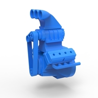 Engine V8 Scale 1 to 24 - Thumbnail 1