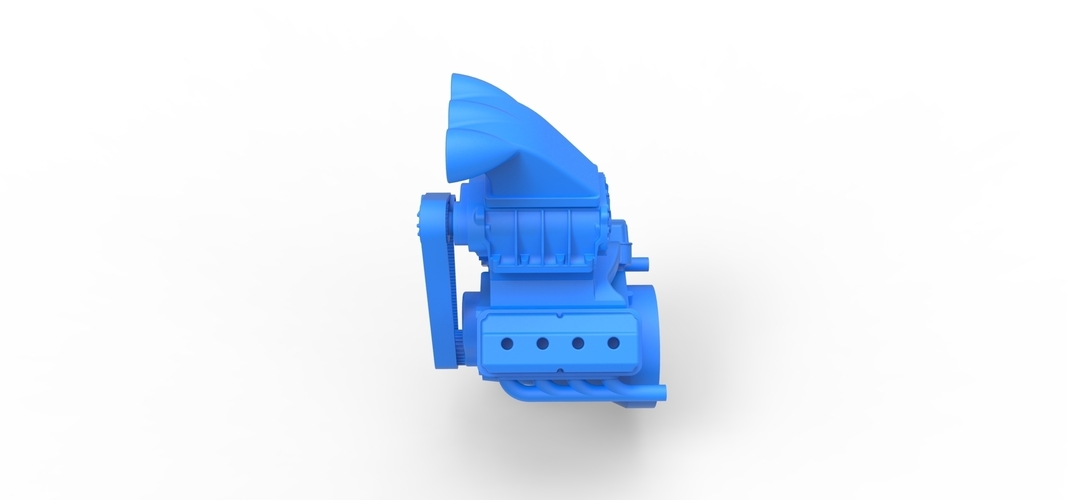 Engine V8 Scale 1 to 24 3D Print 250139