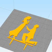 ENGAGEMENT CAKE TOPPER  SET OF 4  - Thumbnail 5