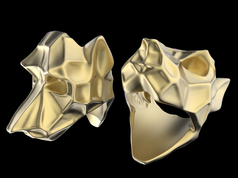 Low Poly Dog Ring 