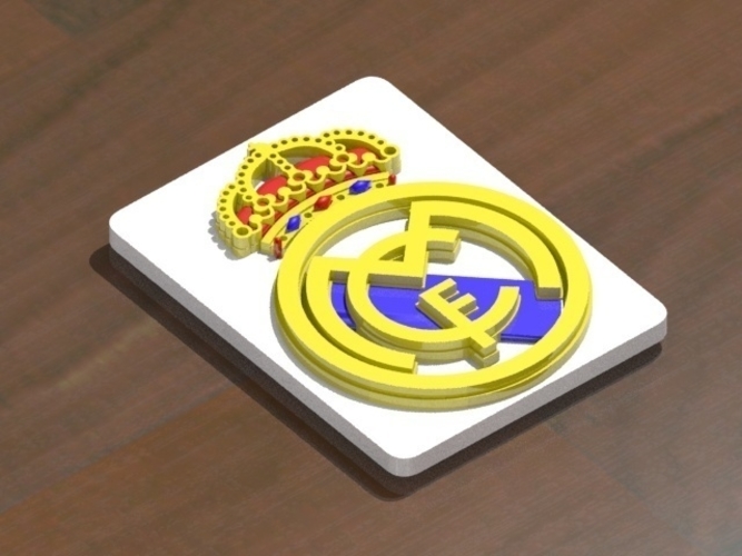 Real Madrid Shield 3D Print 250273