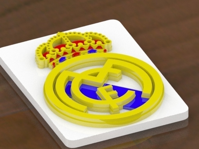 Real Madrid Shield 3D Print 250274