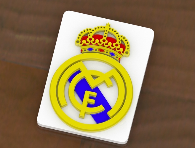 Real Madrid Shield 3D Print 250275