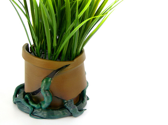 Cracked Flower Pot 3D Print 25034