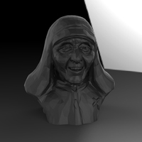 Small Mother Theresa 3D Printing 25039