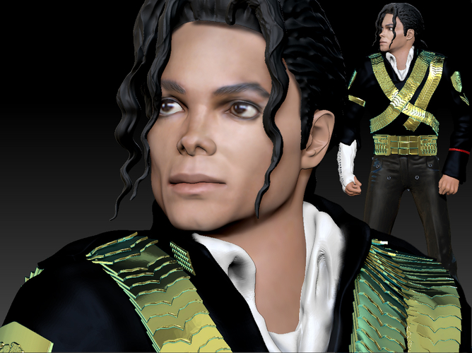 Michael Jackson History Figurine 3D Print 250446