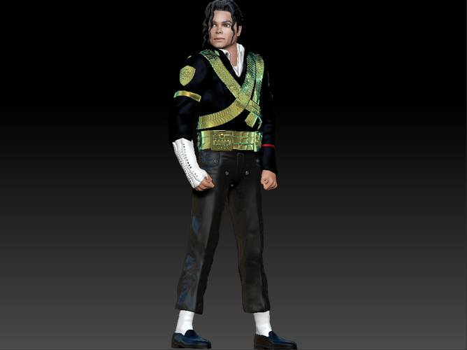 Michael Jackson History Figurine 3D Print 250447