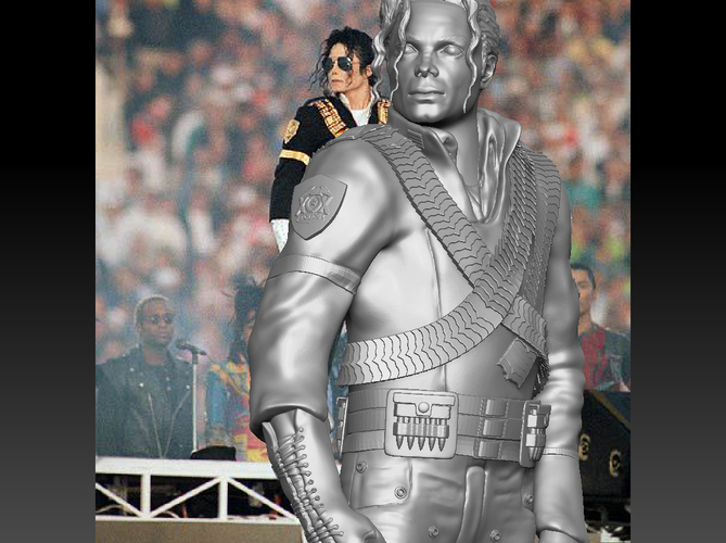 MICHAEL JACKSON WHITE HISTORY FIGURINE