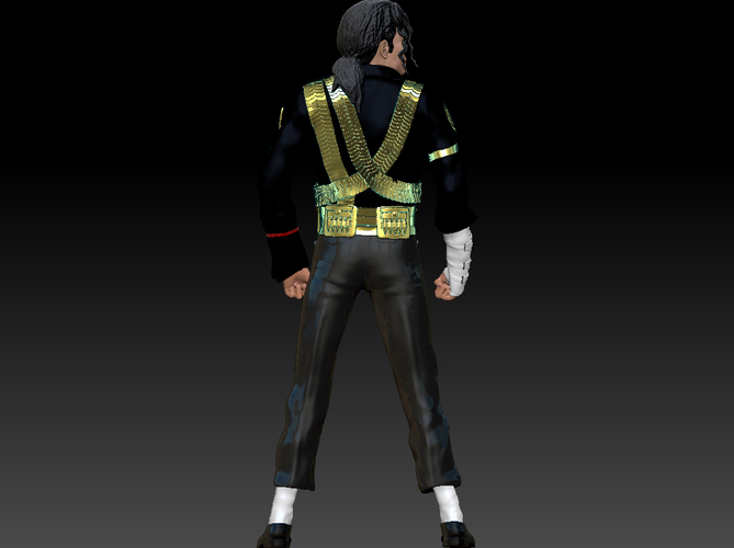 Michael Jackson History Figurine 3D Print 250460