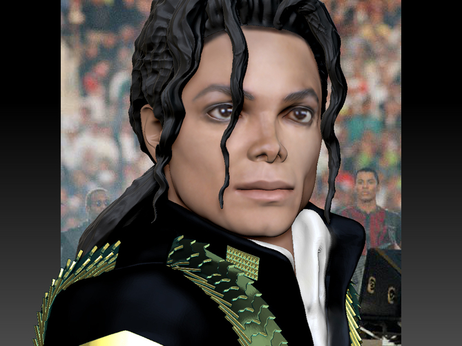 Michael Jackson History Figurine 3D Print 250465