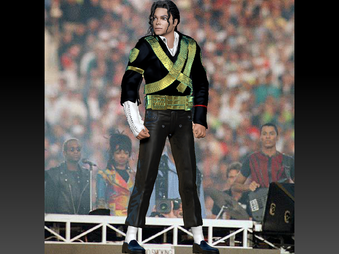 Michael Jackson History Figurine 3D Print 250468