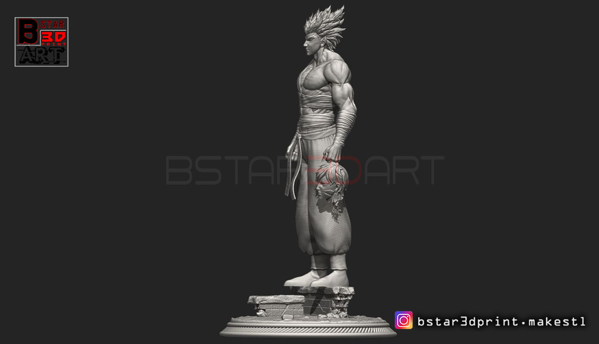 ​Garou - One punch Man - Fan Art - Realistic Version 3D Print 250536