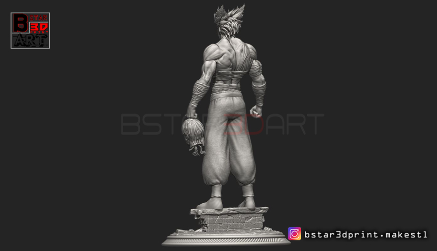 ​Garou - One punch Man - Fan Art - Realistic Version 3D Print 250537