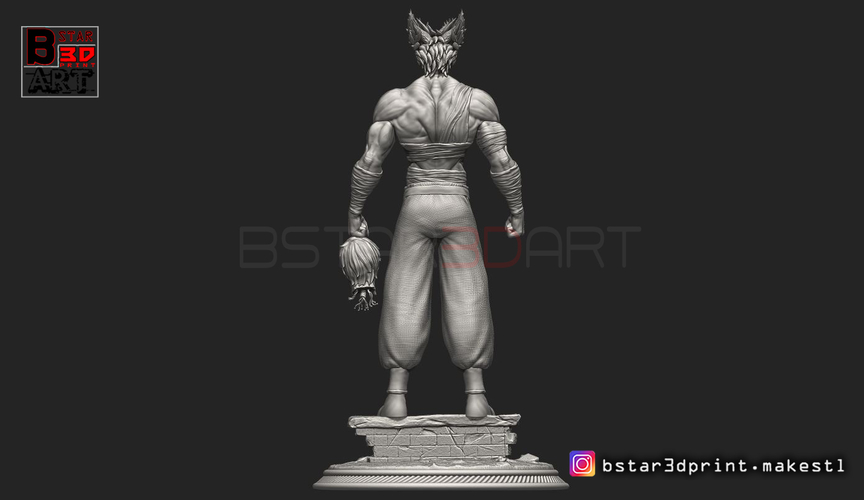 Cosmic Garou. Quick 3d sculpt : r/OnePunchMan