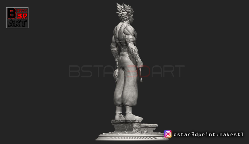 ​Garou - One punch Man - Fan Art - Realistic Version 3D Print 250539