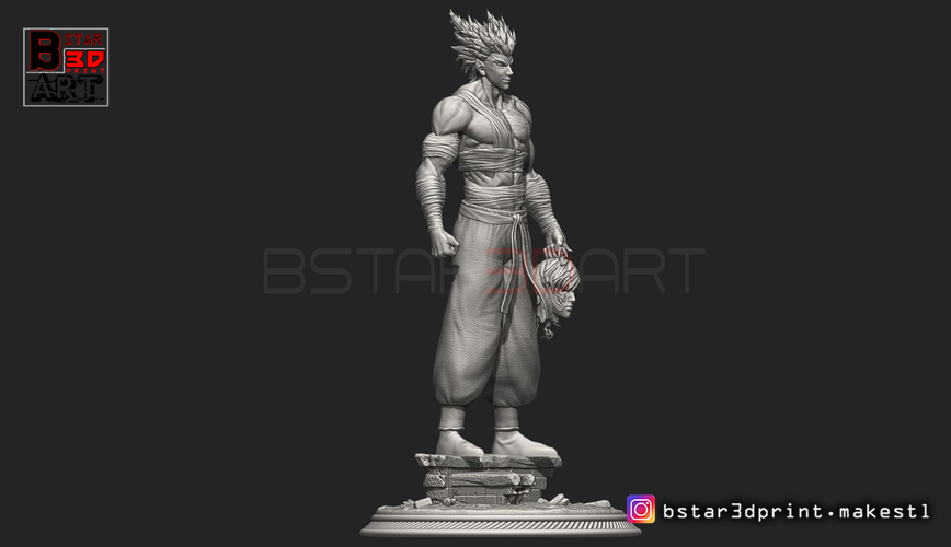 ​Garou - One punch Man - Fan Art - Realistic Version 3D Print 250540