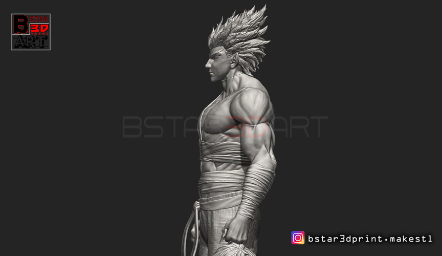 ​Garou - One punch Man - Fan Art - Realistic Version 3D Print 250542