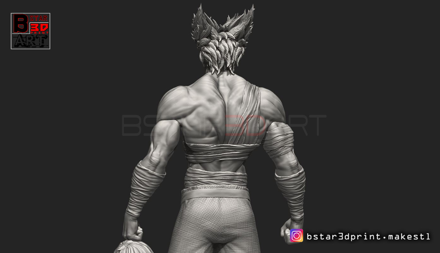 ​Garou - One punch Man - Fan Art - Realistic Version 3D Print 250543