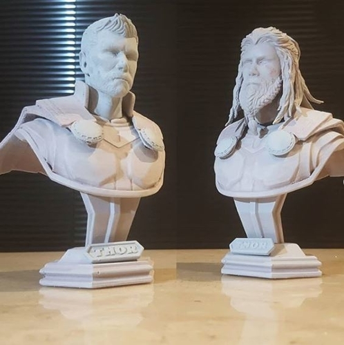 Thor Bust Avenger bust - 2 Heads - Infinity war - Endgame  3D Print 250601