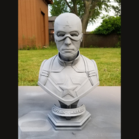 Captain America bust - with 2 Heads for bust - from Marvel - Thumbnail 13