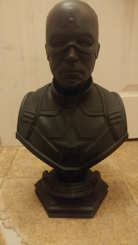 Captain America bust - with 2 Heads for bust - from Marvel 3D Print 250615