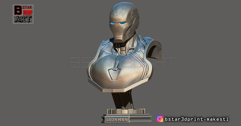 Ironman Mark 85 Bust - Infinity war Endgame - from Marvel 3D Print 250616