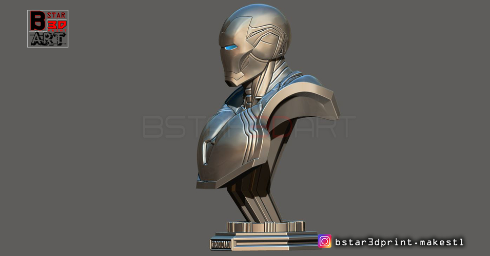 Ironman Mark 85 Bust - Infinity war Endgame - from Marvel 3D Print 250617