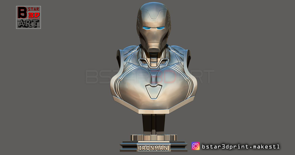 Ironman Mark 85 Bust - Infinity war Endgame - from Marvel 3D Print 250624