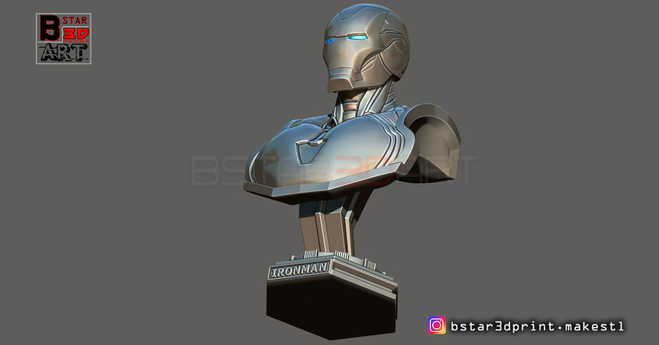 Ironman Mark 85 Bust - Infinity war Endgame - from Marvel 3D Print 250625