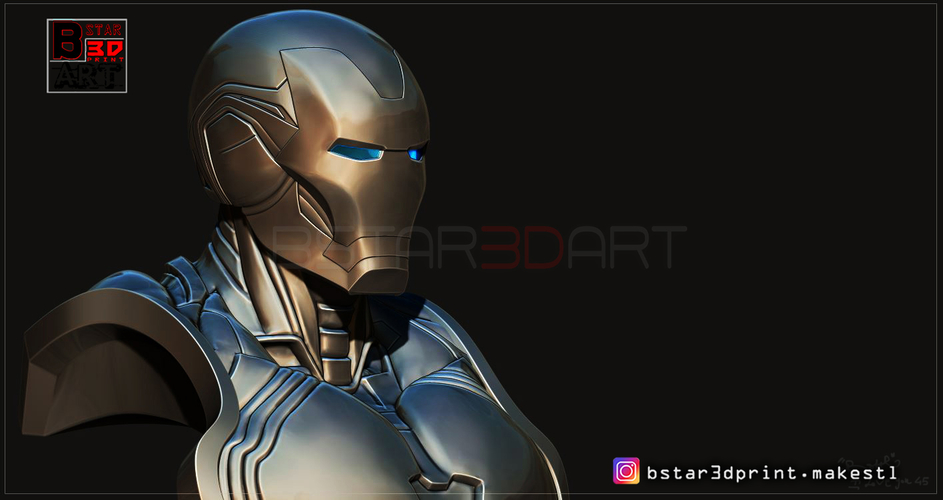 Ironman Mark 85 Bust - Infinity war Endgame - from Marvel 3D Print 250628