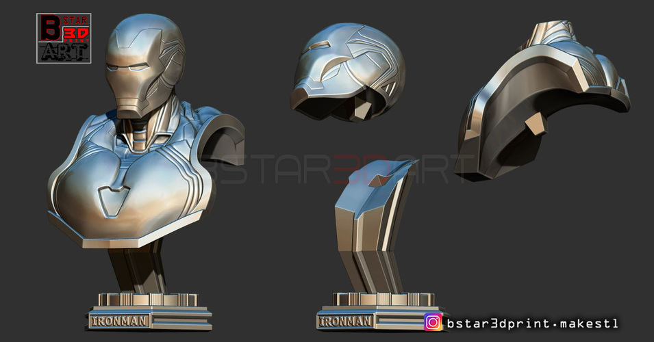 Ironman Mark 85 Bust - Infinity war Endgame - from Marvel 3D Print 250630