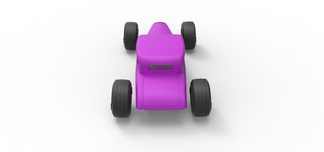 Shell and wheels for Hot rod Scale 1 to 24 3D Print 250740