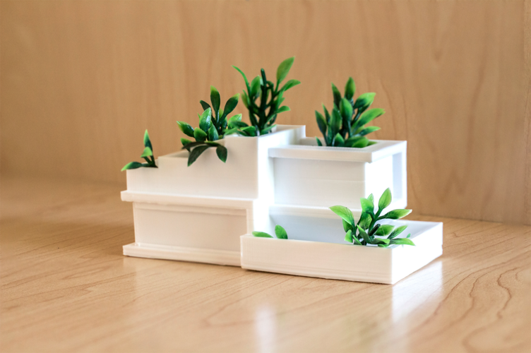 Modern Architecture Planter 3D Print 250814