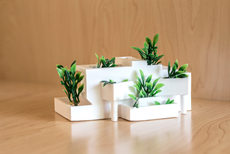 Modern Architecture Planter 3D Print 250815