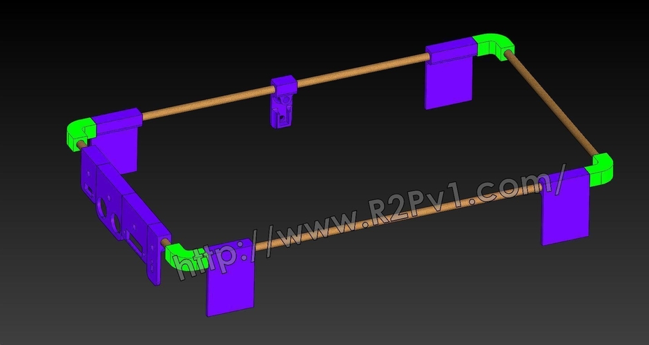 Robot Base Frame Kits 3D Print 250833