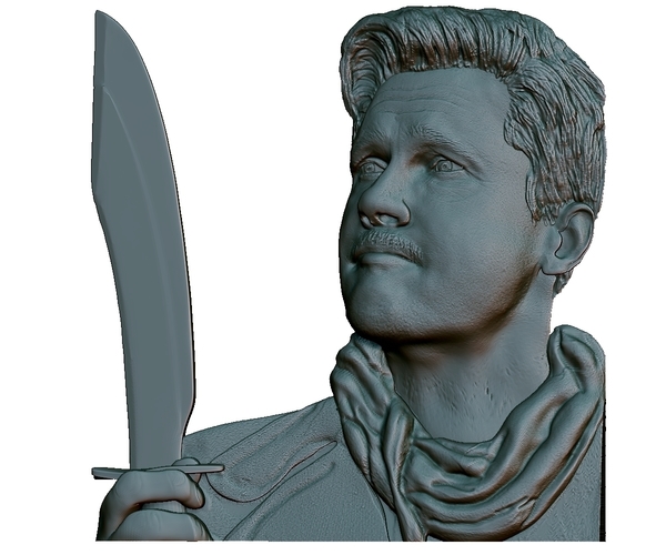 Portrait bas-relief 3D Print 250861