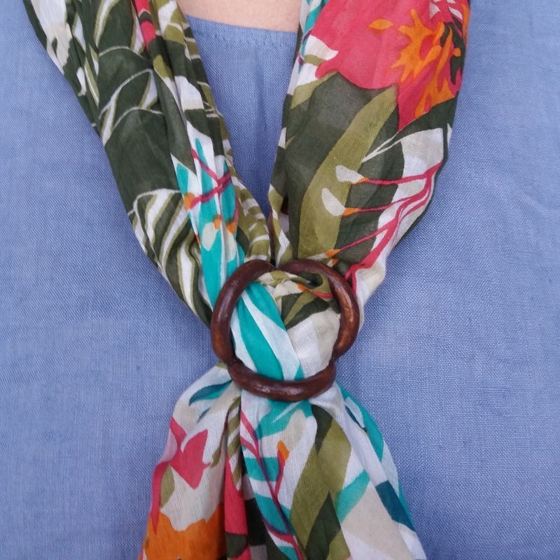 Scarf buckle triple ring with diameter 20mm 