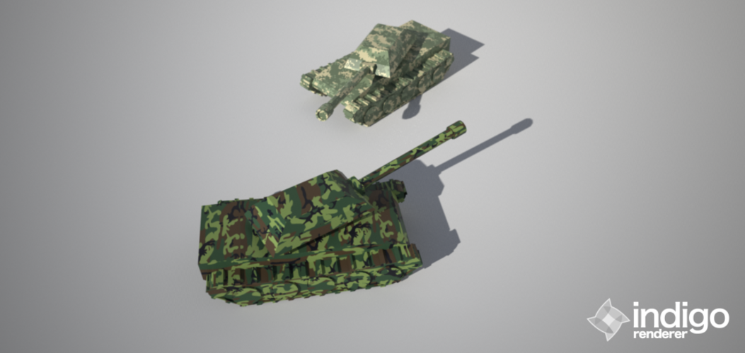 Tiny Tank 3D Print 25092