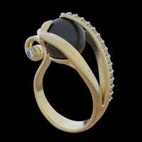 Ring With Pearl  - Thumbnail 5