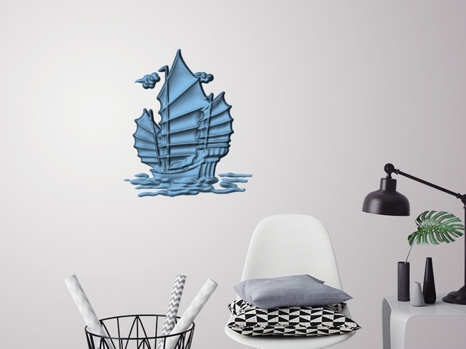 Old ship 3D wall decoration 3D Print 251160