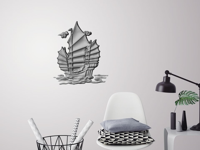 Old ship 3D wall decoration 3D Print 251161