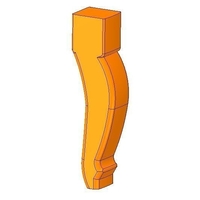 real furniture leg for3d printing and cnc production - Thumbnail 10