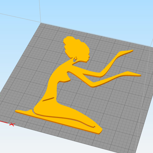 African woman wall decoration 3D Print 251250